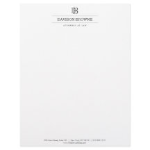 Professionell Monogram Mörk Grått på vit