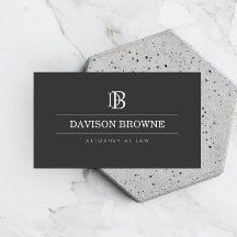 Professionell Monogram Mörk Grått