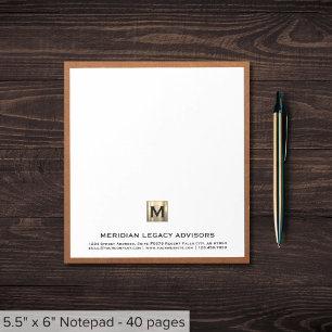 Professionell Monogrammad Anteckningsblock