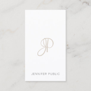 Professionell Monogrammad Template Elegant Modern Visitkort