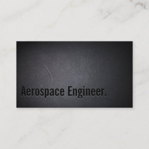 Professionell Mörk Aerospace Ingenjör Affärskort Visitkort