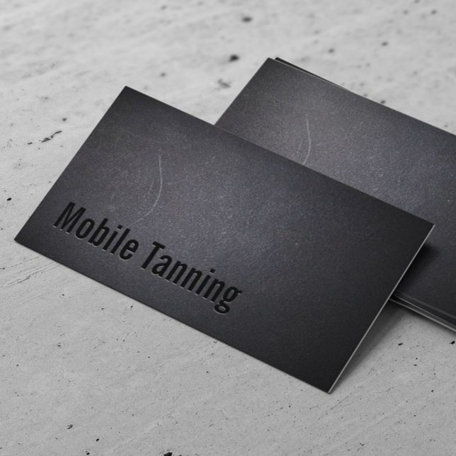 Professionell Mörk Mobile Tanning Salon Visitkort (Skapare uppladdad)
