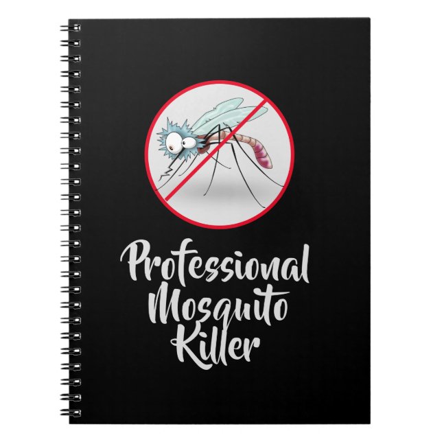 Professionell Mosquito Killer Black Anteckningsbok (Framsidan)