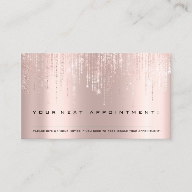 Professionell Möte Reminder Beauty Studio Visitkort (Framsida)