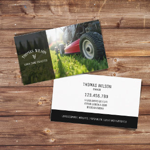 Professionell Mower Gräsmatta Maintenance liggande Visitkort