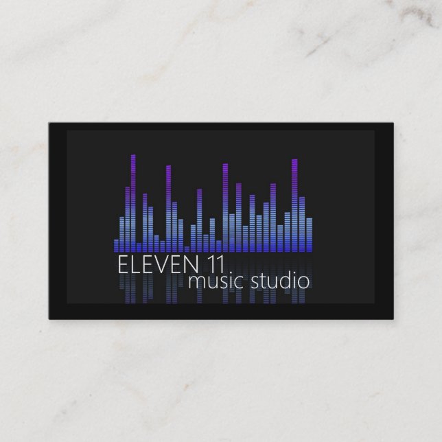 Professionell Music Recording Studio Visitkort (Framsida)