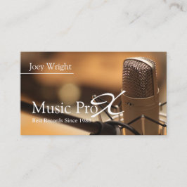 Professionell Music Recording Studio Visitkort