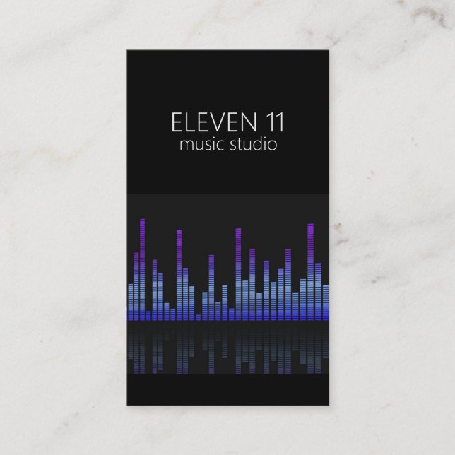 Professionell Music Recording Studio Visitkort (Framsida)