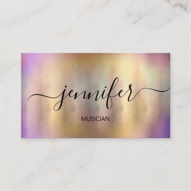 Professionell Musician DJ Artistic Painting Visitkort (Framsida)