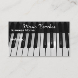 Professionell musiklärare visitkort