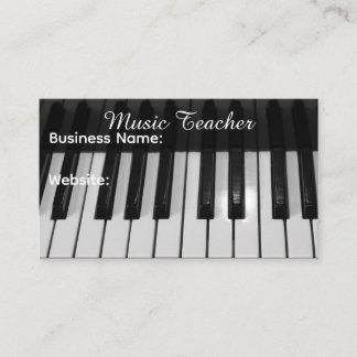 Professionell musiklärare visitkort
