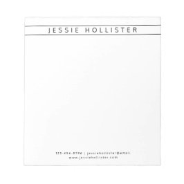 Professionell Namn & Info Anteckningsblock