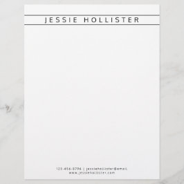 Professionell Namn & Info Brevhuvud