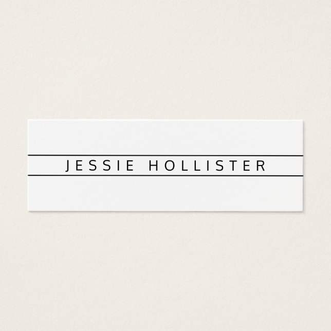 Professionell Namn & Info Litet Visitkort (Framsidan)