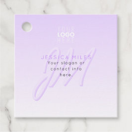 Professionell Namn & Slogan-mall | Ljust Lila Gåvor Etiketter