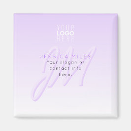 Professionell Namn & Slogan-mall | Ljust Lila Magnet