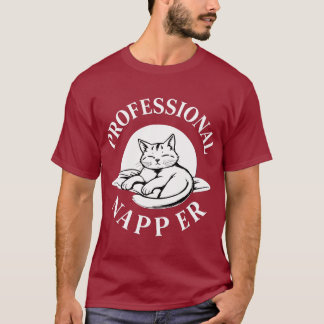 Professionell Napper- Cat Lover T-Shirts - Begräns