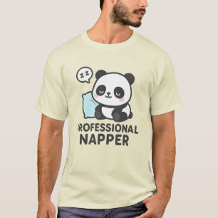 Professionell Napper Panda T-Shirt