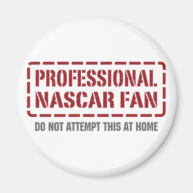 Professionell NASCAR Fläkt Magnet (Framsidan)