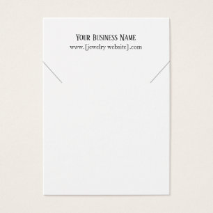 Professionell Necklace Visning-kort Visitkort