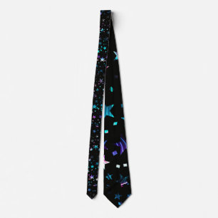 Professionell Neon Rosa Turcos Blue Stars Black Slips