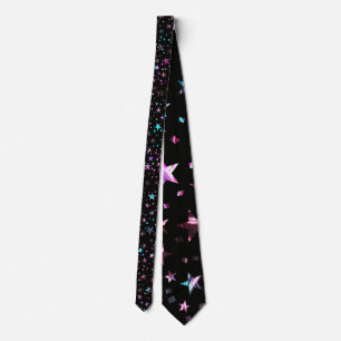 Professionell Neon Rosa Turcos Blue Stars Black Slips