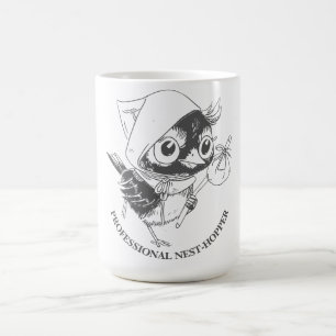 Professionell Nest-Hopper Bird Humor Kaffemugg