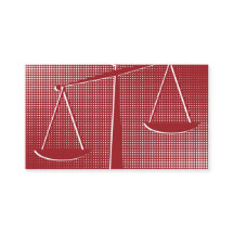 Professionell Notary Lawyer Red Affärskort