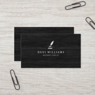 Professionell Notary Public Affärskort Visitkort