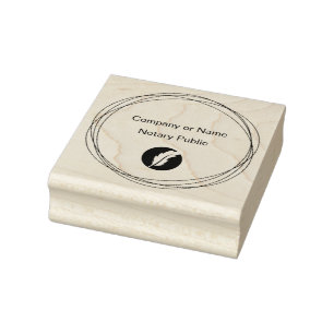 Professionell Notary Public Rubber Frimärke Stämpel