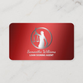 Professionell Notary Public Visitkort