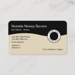 Professionell Notary Services Visitkort