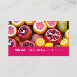 Professionell Nutritionist Dietician Hälsa Coach Visitkort
