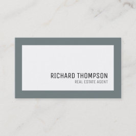 Professionell och Elegant, Grått Gräns, minimala Visitkort