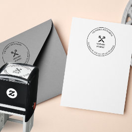 Professionell Office Kor Nyckel & Pen Logotyp Nota Självfärgande Stämpel