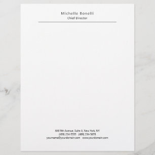 Professionell - oformaterat, modernt, minimalistis brevhuvud