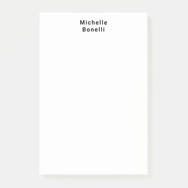 Professionell - oformaterat, modernt, minimalistis post-it block (Framsida)