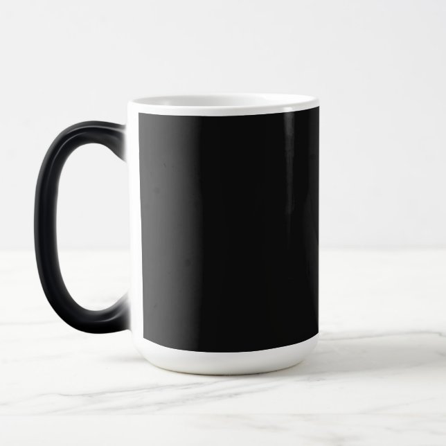 Professionell Onyx Black Färg | Klassisk Elegant Magisk Mugg (Vänster)