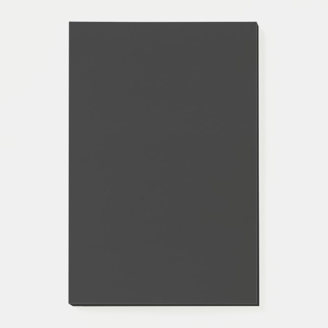 Professionell Onyx Black Färg | Klassisk Elegant Post-it Block (Framsida)
