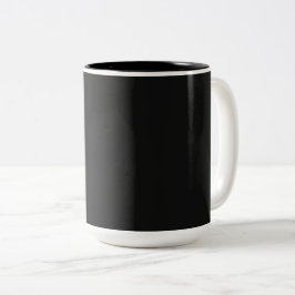 Professionell Onyx Black Färg | Klassisk Elegant Två-Tonad Mugg
