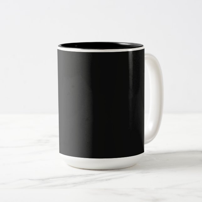 Professionell Onyx Black Färg | Klassisk Elegant Två-Tonad Mugg (Framsida höger)
