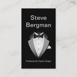 Professionell Opera Singer Kostym man teaterkonser Visitkort