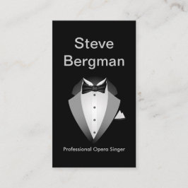 Professionell Opera Singer Kostym man teaterkonser Visitkort