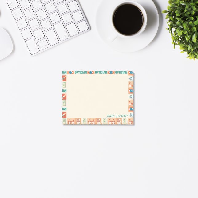 Professionell Optician ・ Anpassningsbar Post-it Block (Skapare uppladdad)