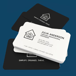 Professionell Organizer Black Noir Visitkort