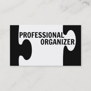 Professionell Organizer Puzzle Biet Affärskort Visitkort