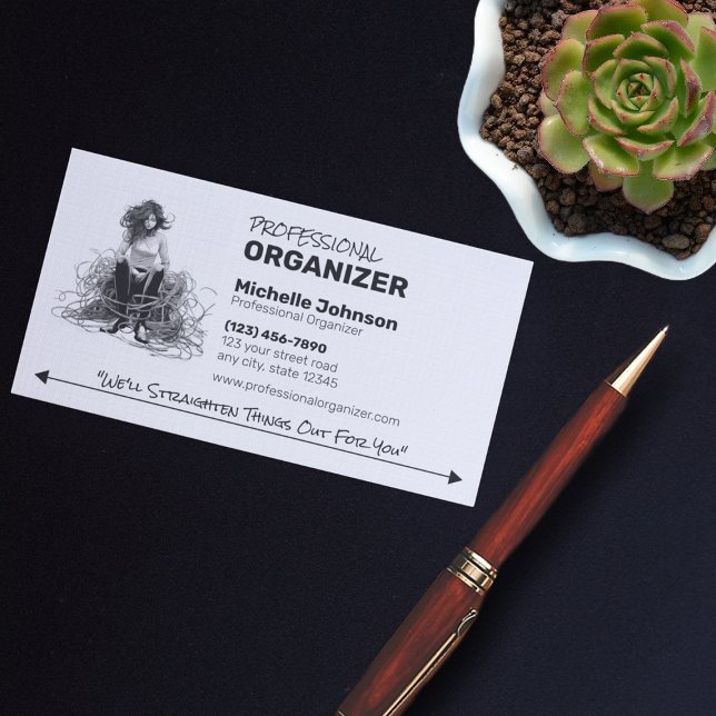 Professionell Organizer Visitkort (Skapare uppladdad)