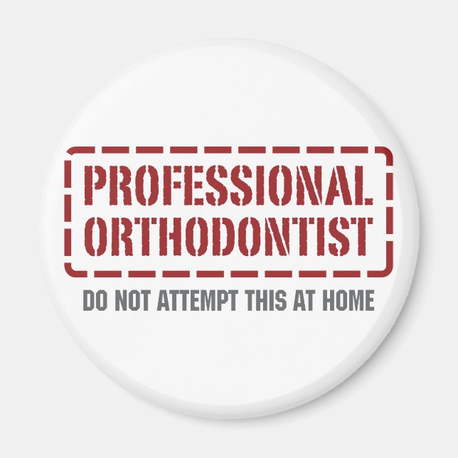 Professionell Orthodontist Magnet (Framsidan)
