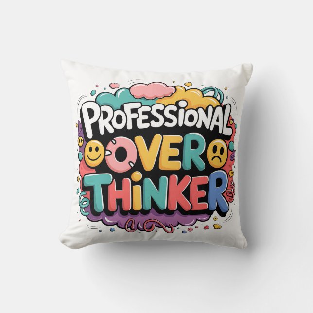 Professionell över Thinker Dekorativ kudde (Framsida)