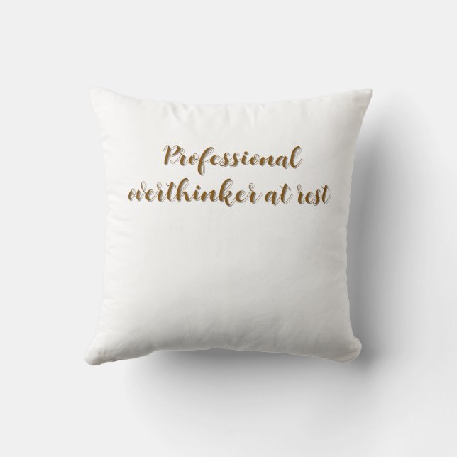 Professionell överanalysator i vila kudde (Baksida)